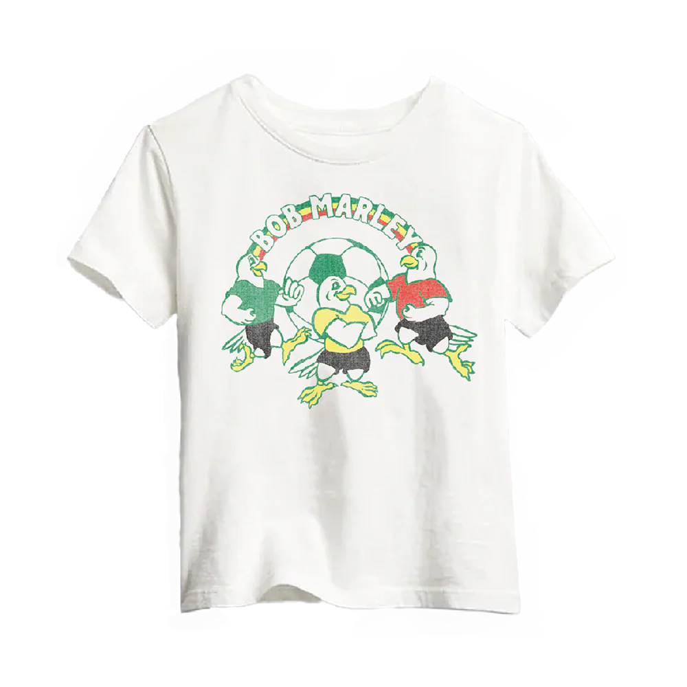 Bird Soccer Logo Kids White T-Shirt