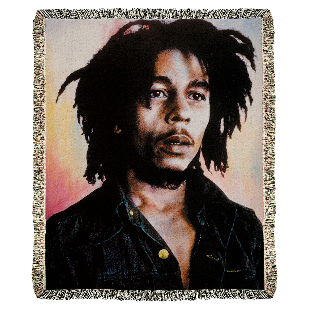 Bob Marley Portrait Blanket