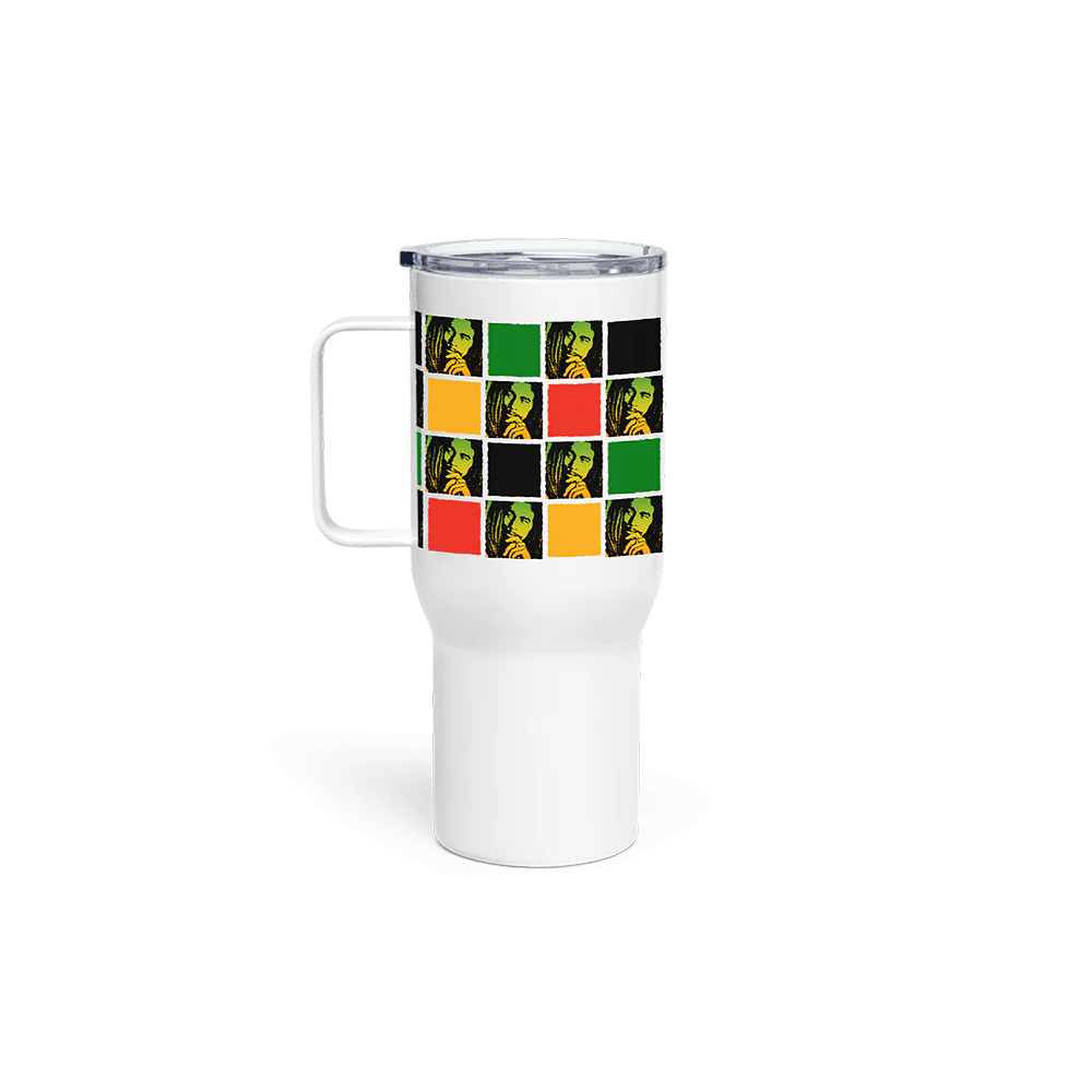 Checker Rasta Travel Tumbler