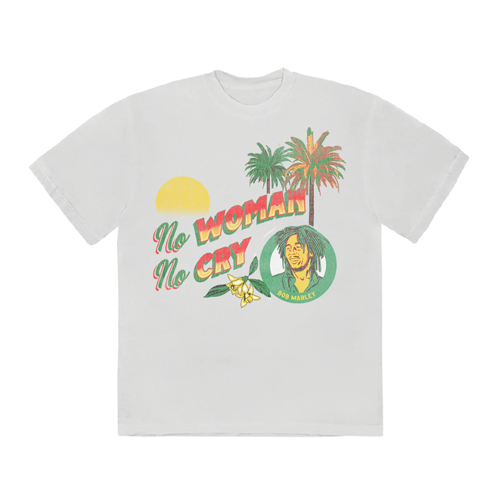 No Woman No Cry White T-Shirt