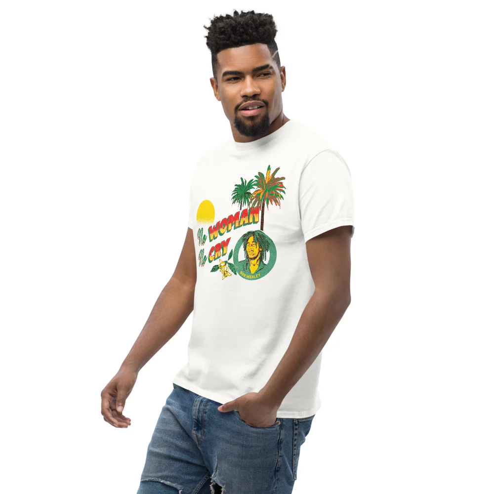 No Woman No Cry White T-Shirt - Image 7