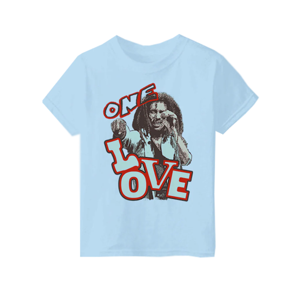 One Love Light Blue Kids T-Shirt