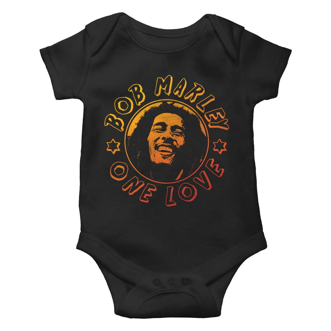 One Love Orange Gradient Baby Onesie