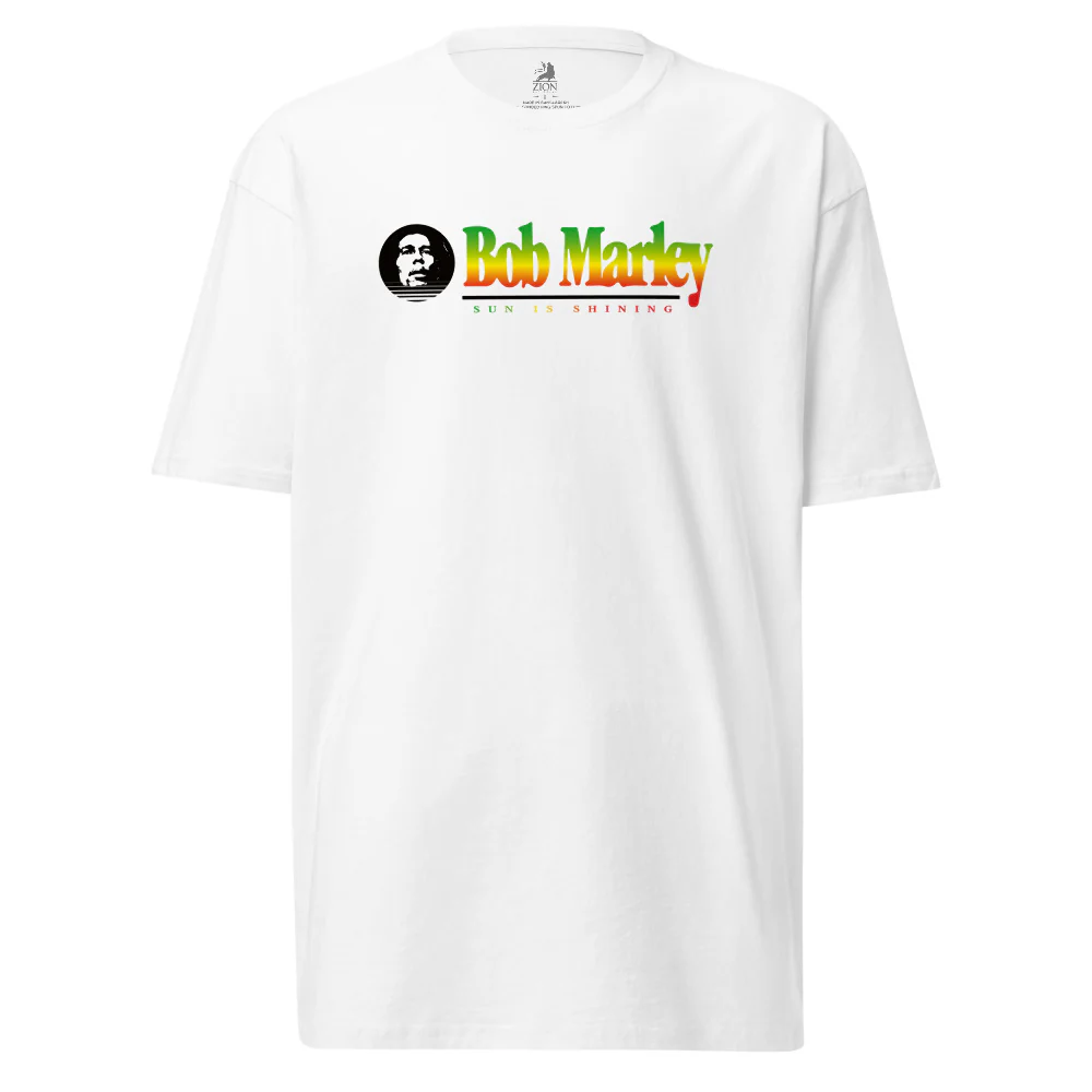 Rasta One Love White T-Shirt - Image 3