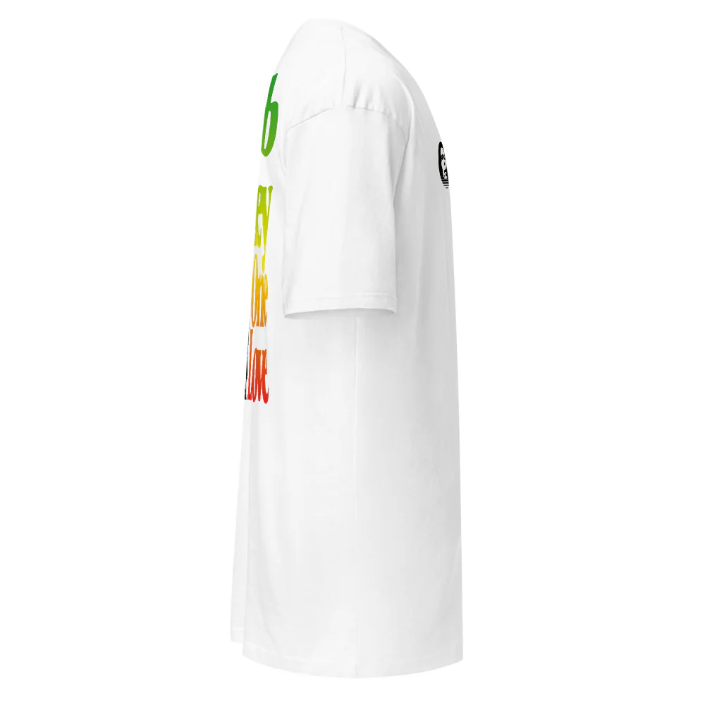 Rasta One Love White T-Shirt - Image 5