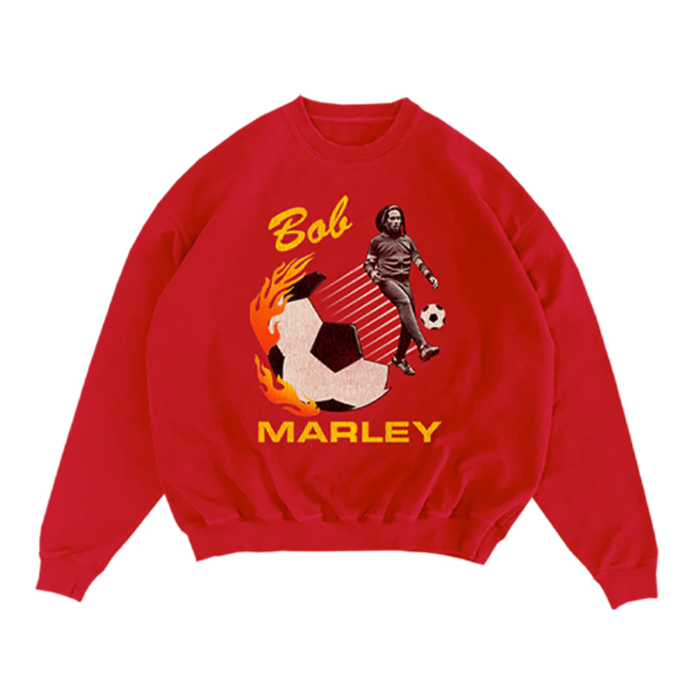 Red Soccer Crewneck
