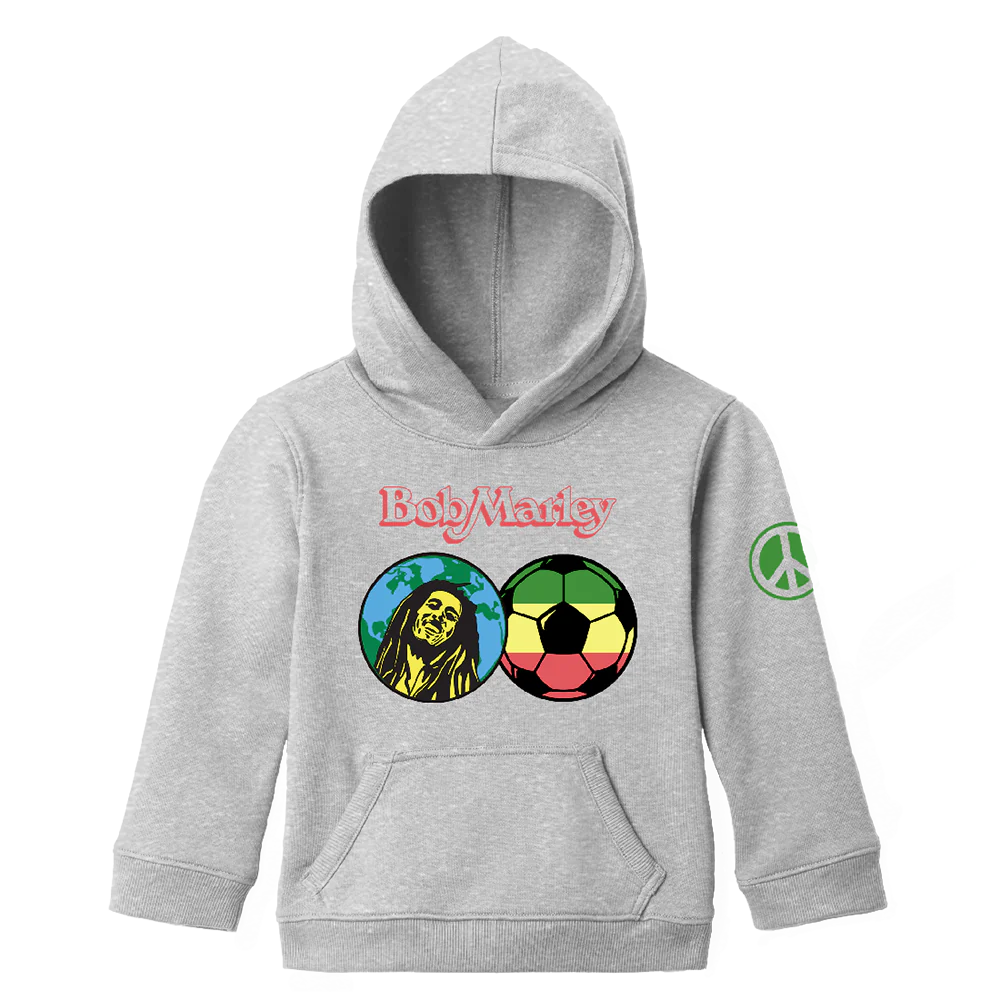 Soccer Logo Heather Grey Kids Hoodie